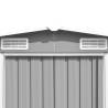 Durable Metal Garden Shed 257x580x181 cm - Grey Storage