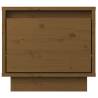 Stylish Honey Brown Bedside Cabinet - Solid Pine Wood