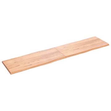 Light Brown Solid Wood Table Top - 220x50cm | HipoMarket