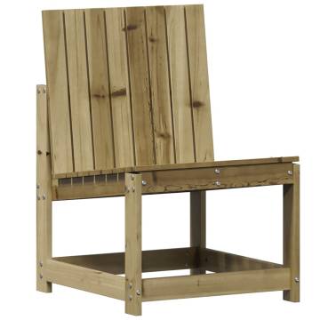 Garden Chair 50.5x55x77 cm | Impregnated Pine Wood - HipoMarket