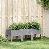 Garden Planter with Legs Light Grey 120x40x42 cm PP Colour light grey Size 120 x 40 x 42 cm Quantity in Package 1 