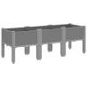 Garden Planter with Legs - Light Grey 120x40x42 cm | HipoMarket