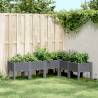 Garden Planter with Legs Grey 160x120x42 cm PP Colour blue grey Size 160 x 120 x 42 cm Quantity in Package 1 