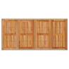 Beige Garden Table 190x90 cm - Durable Poly Rattan & Acacia Wood