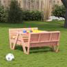 Kids Picnic Table - Solid Douglas Wood - 88x122x58 cm