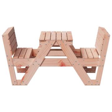 Kids Picnic Table - Solid Douglas Wood - 88x122x58 cm