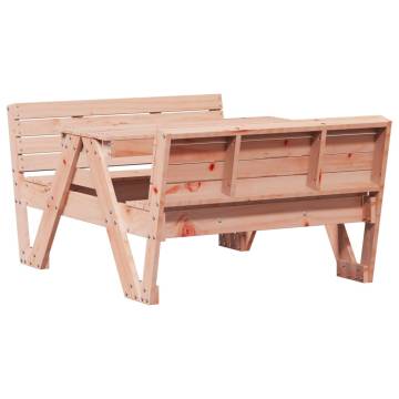 Kids Picnic Table - Solid Douglas Wood - 88x122x58 cm