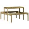 Wooden Picnic Table 110x134x75 cm - Impregnated Pine