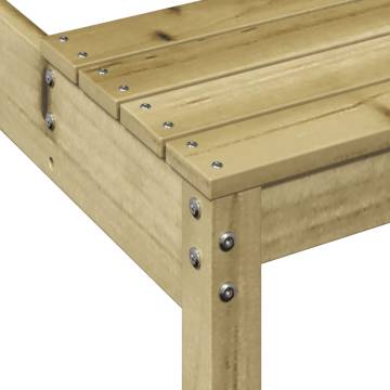 Wooden Picnic Table 110x134x75 cm - Impregnated Pine