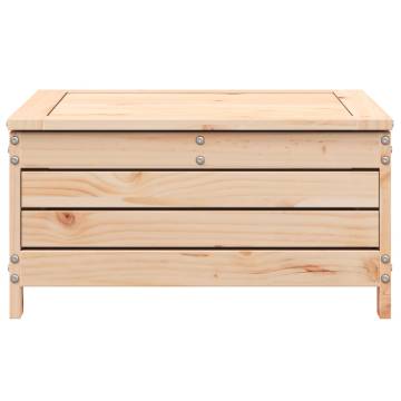 Garden Footstool - Solid Pine Wood | Hipomarket