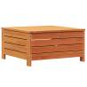 Garden Footstool Wax Brown - Solid Pine Wood, 62x63.5 cm