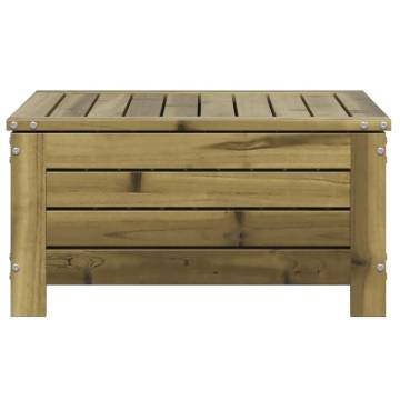 Garden Footstool - 62x63.5cm Impregnated Wood Pine