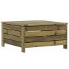 Garden Footstool - 62x63.5cm Impregnated Wood Pine