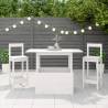 Garden Table White 100x50x75 cm Solid Pine - Versatile Outdoor Table