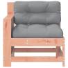 Garden Armrest Sofa with Cushion - Solid Douglas Wood