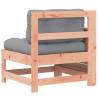 Garden Armrest Sofa with Cushion - Solid Douglas Wood