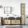 4 Piece Bathroom Furniture Set - Sonoma Oak | Hipomarket