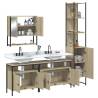 4 Piece Bathroom Furniture Set - Sonoma Oak | Hipomarket