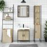 3 Piece Bathroom Cabinet Set in Sonoma Oak - Stylish Storage