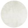 Rug OVIEDO Short Pile Cream Ø 100 cm - Soft & Stylish