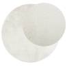 Rug OVIEDO Short Pile Cream Ø 100 cm - Soft & Stylish