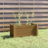 Garden Planter Honey Brown | Solid Pinewood 60x31x31 cm