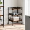 Vintage Kitchen Trolley in Smoked Oak - 50x35x75.5 cm