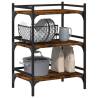 Vintage Kitchen Trolley in Smoked Oak - 50x35x75.5 cm