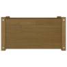 Garden Planter Honey Brown | Solid Pinewood 60x31x31 cm