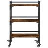 Vintage Kitchen Trolley in Smoked Oak - 50x35x75.5 cm