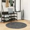 Rug OVIEDO Short Pile Anthracite Ø 100 cm Colour anthracite Size Ø 100 cm 