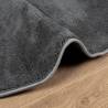 Rug OVIEDO Short Pile Anthracite Ø 100 cm - Stylish & Durable