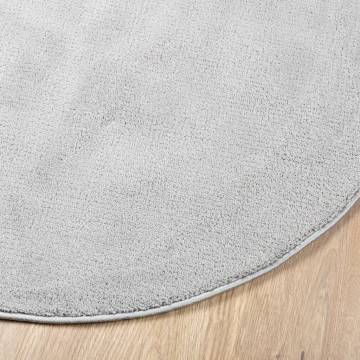 Rug OVIEDO Grey Ø 80 cm - Soft & Durable | HipoMarket