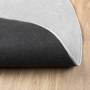 Rug OVIEDO Grey Ø 80 cm - Soft & Durable | HipoMarket