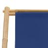 Deck Chair Bamboo & Canvas Navy Blue - Comfortable & Durable