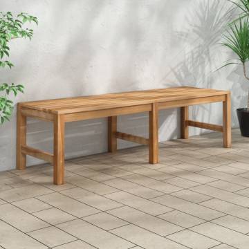 150 cm Solid Teak Wood Garden Bench - Durable & Stylish