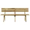 Garden Bench 220 cm - Durable Impregnated Pinewood