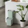 Curver 20L Mint Green Trash Can - Ideal Waste Separation Solution