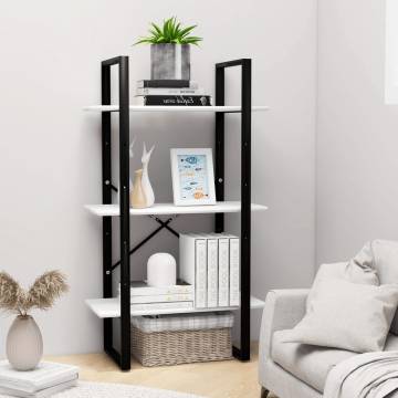 Versatile White Storage Shelf 60x30x105 cm - Durable Design