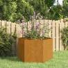 Rusty Corten Steel Planter 60x60x45 cm | Hipo Market