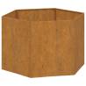 Rusty Corten Steel Planter 60x60x45 cm | Hipo Market