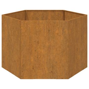 Rusty Corten Steel Planter 60x60x45 cm | Hipo Market