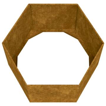 Rusty Corten Steel Planter 60x60x45 cm | Hipo Market