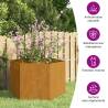 Rusty Corten Steel Planter 60x60x45 cm | Hipo Market