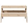 Kids Picnic Table: Solid Pine, 88x97x52 cm - Hipomarket