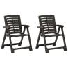 Garden Chairs 2 pcs Plastic Anthracite Colour anthracite Quantity in Package 2 Number of 1 