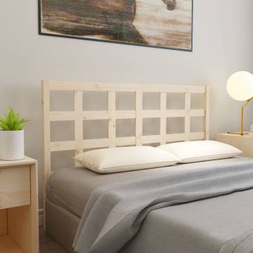 Stylish Solid Wood Pine Bed Headboard - 145.5x4x100 cm