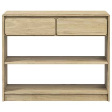 Console Table SAUDA Oak - Solid Pine Wood | Hipomarket