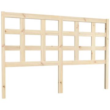 Stylish Solid Wood Pine Bed Headboard - 145.5x4x100 cm