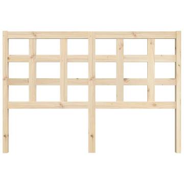 Stylish Solid Wood Pine Bed Headboard - 145.5x4x100 cm